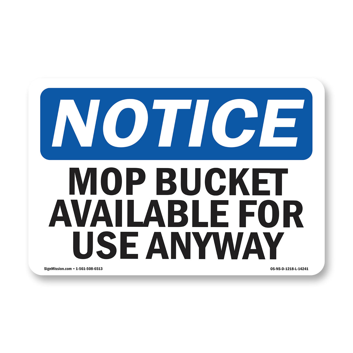 Mop Bucket Available For Use Anytime