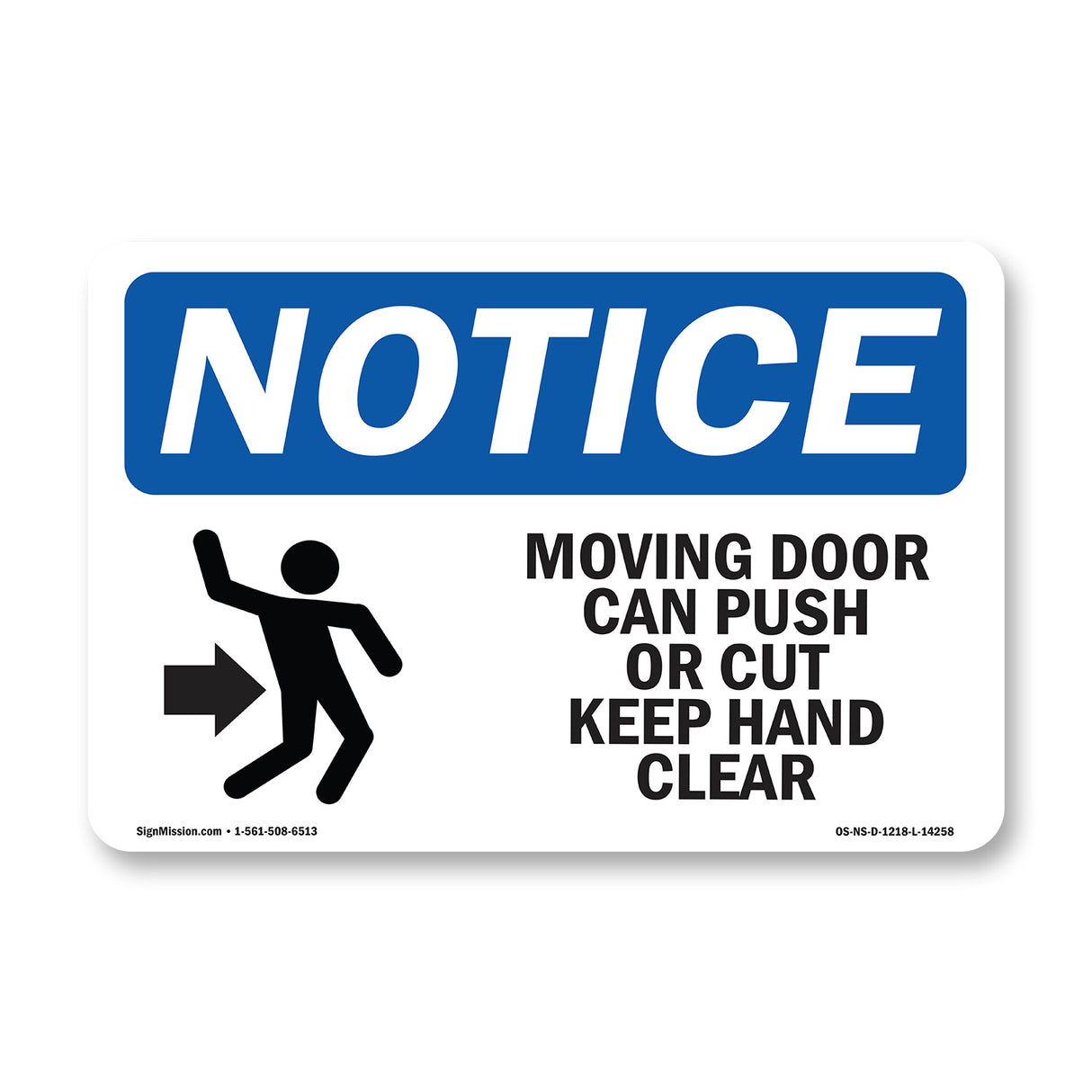 Moving Door Can Crush Or Cut