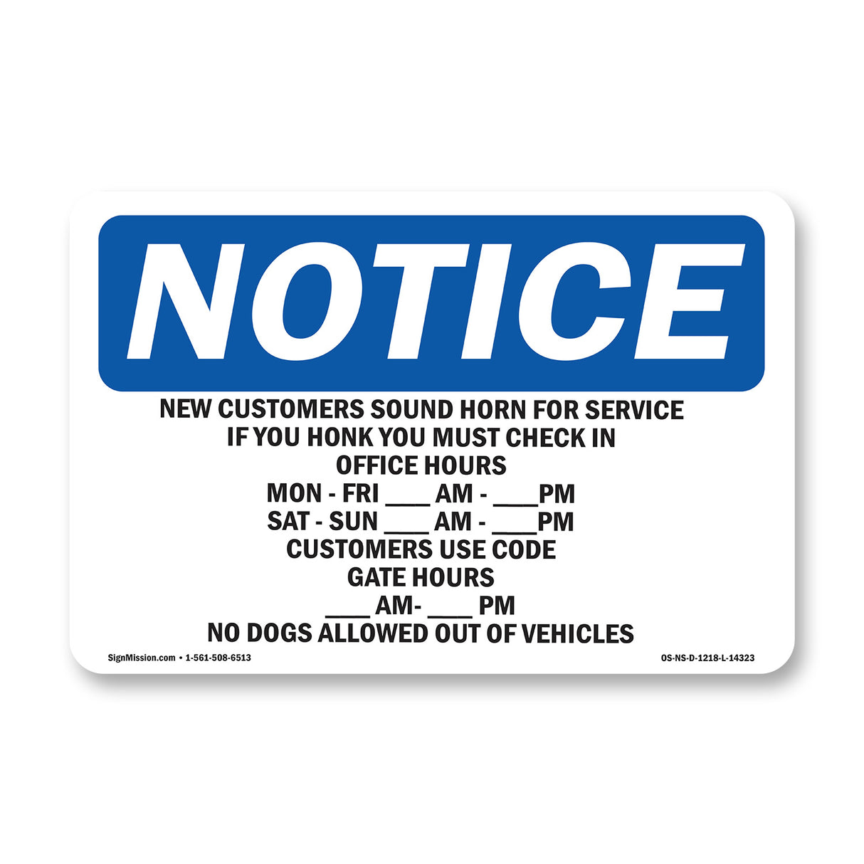 New Customers Sound Horn For Service If
