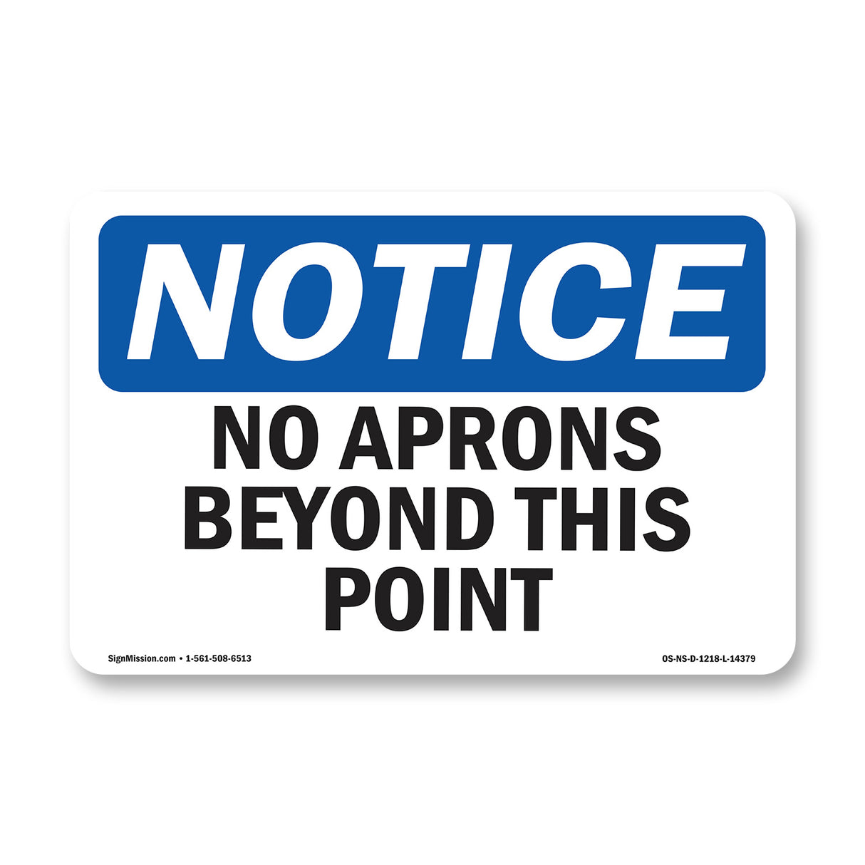 No Aprons Beyond This Point