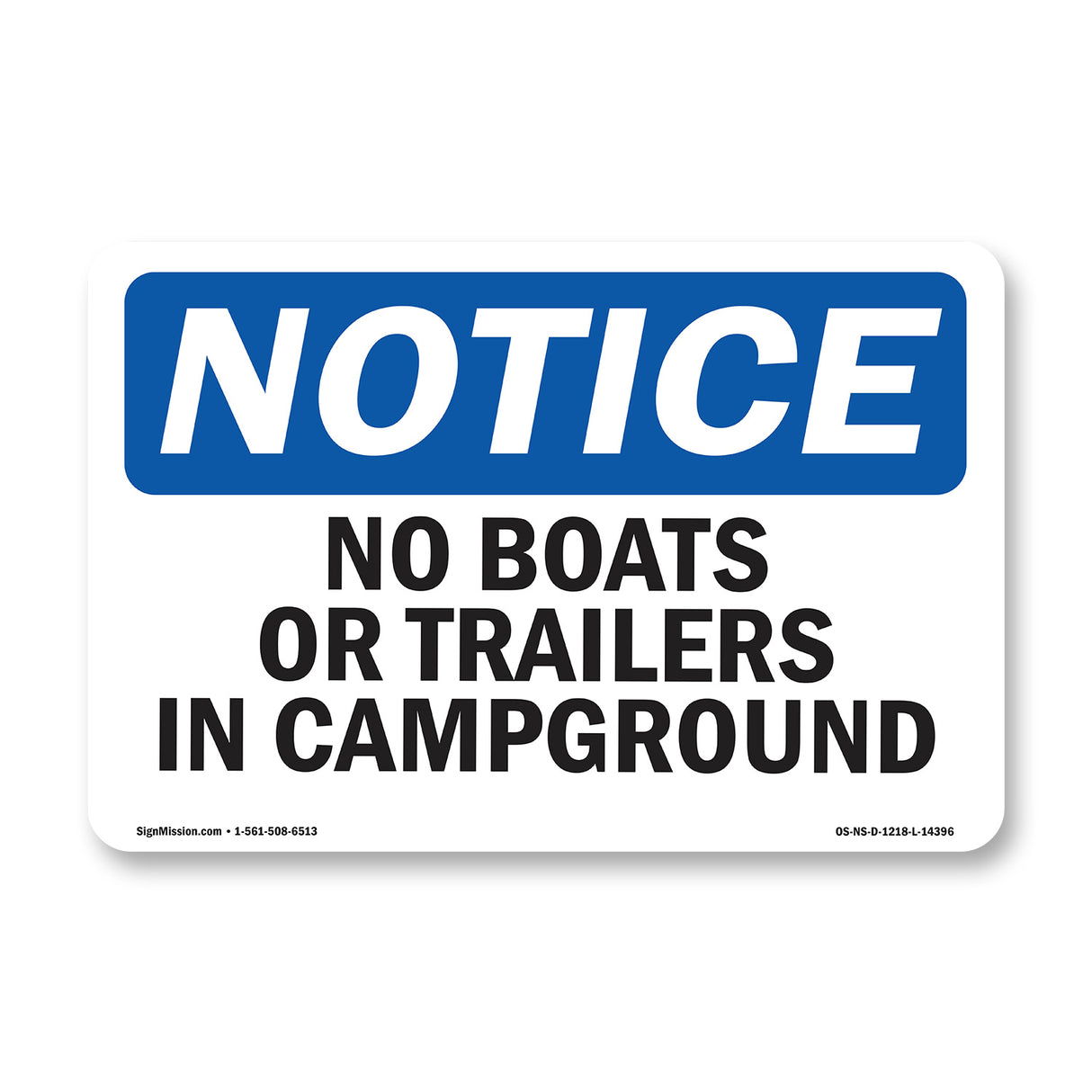 No Boats Or Trailers In Campground