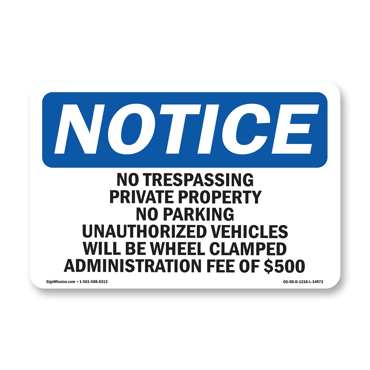 No Trespassing Private Property No Parking