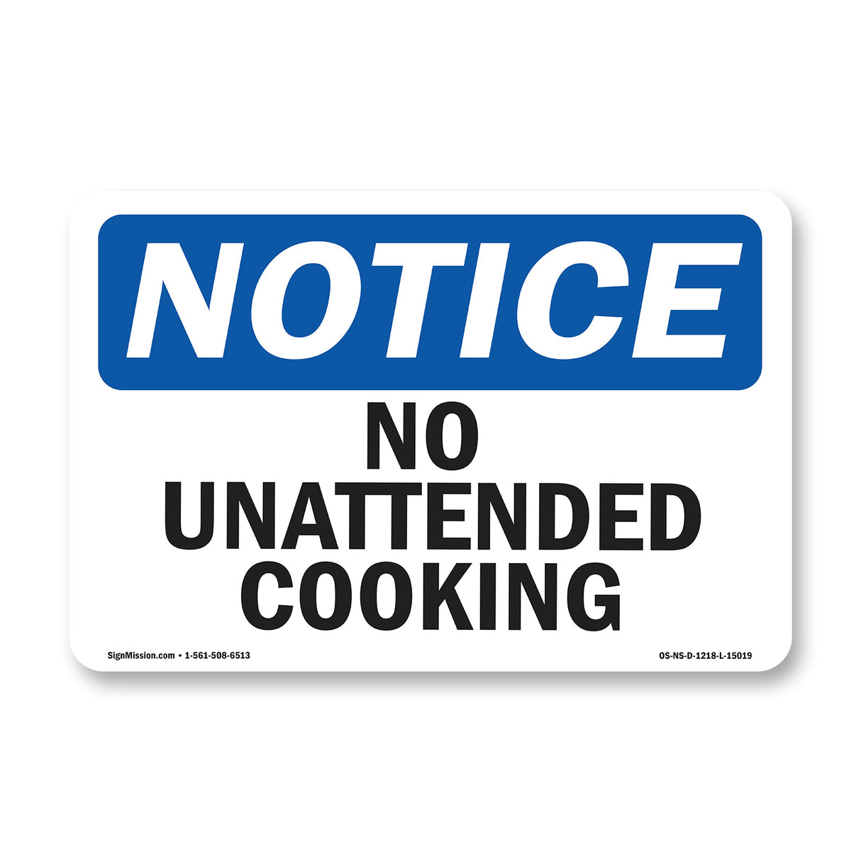 No Unattended Cooking