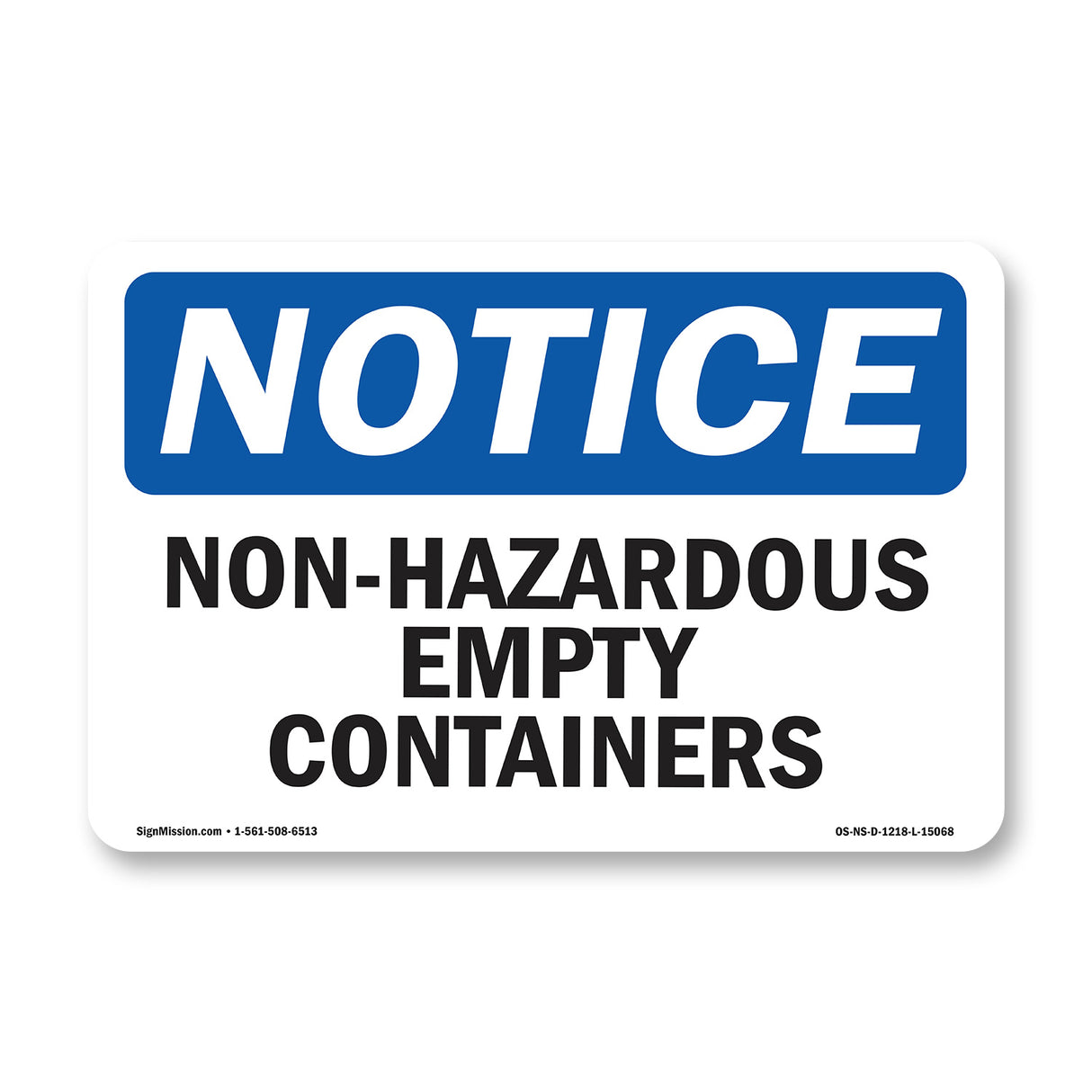 Non-Hazardous Empty Containers