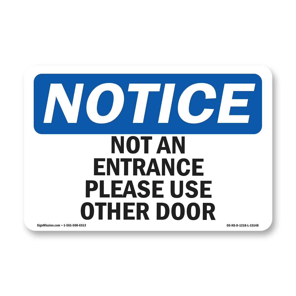Not An Entrance Please Use Other Door