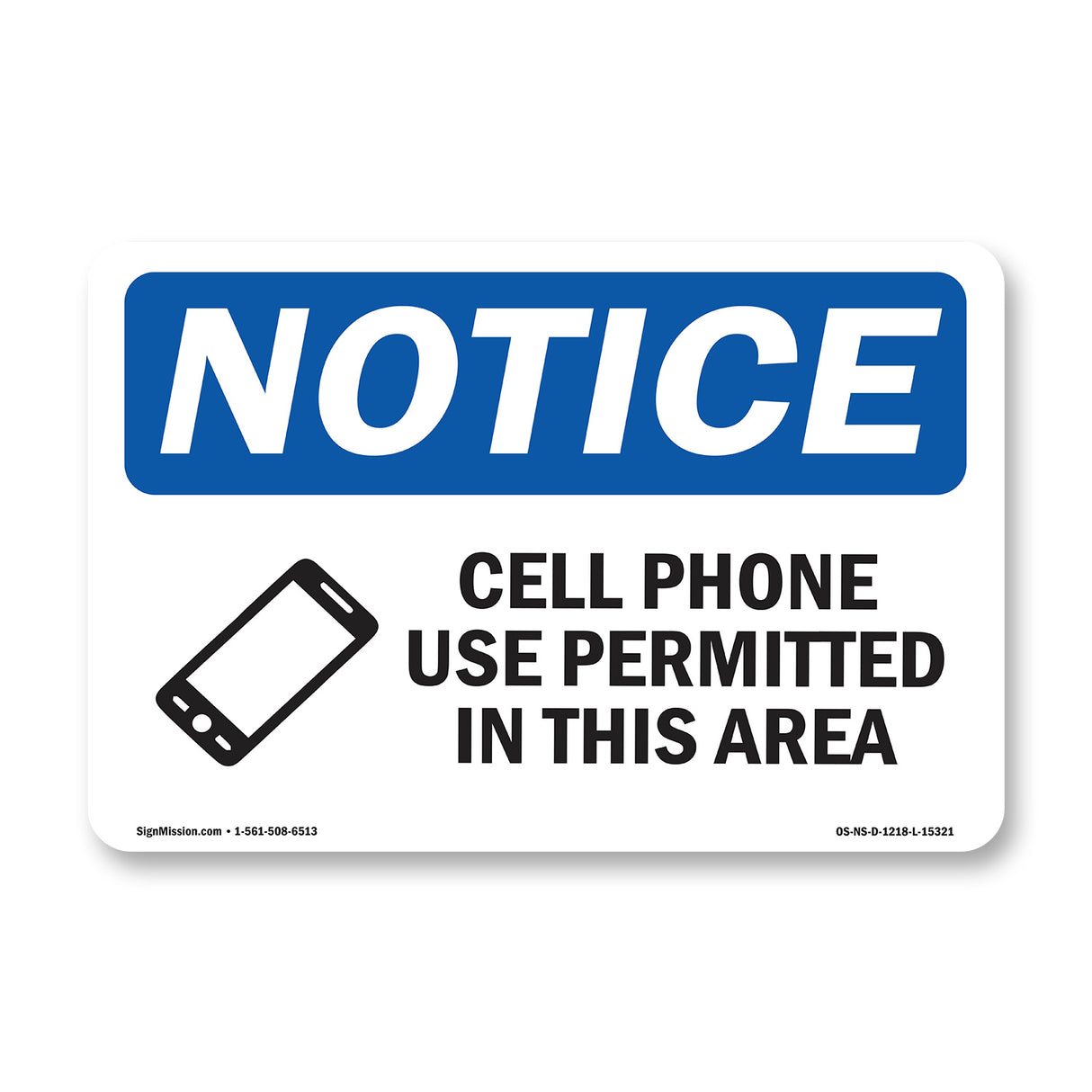 Cell Phone Use Permitted