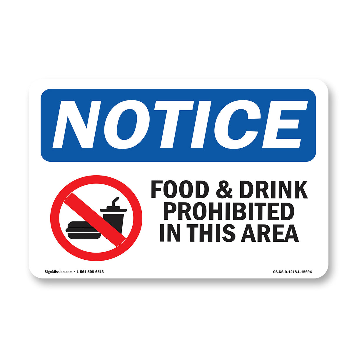 Food And Drink Prohibited