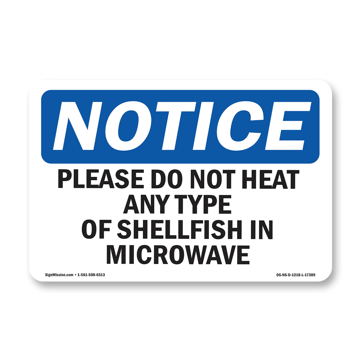 Please Do Not Heat Any Type Of Shellfish