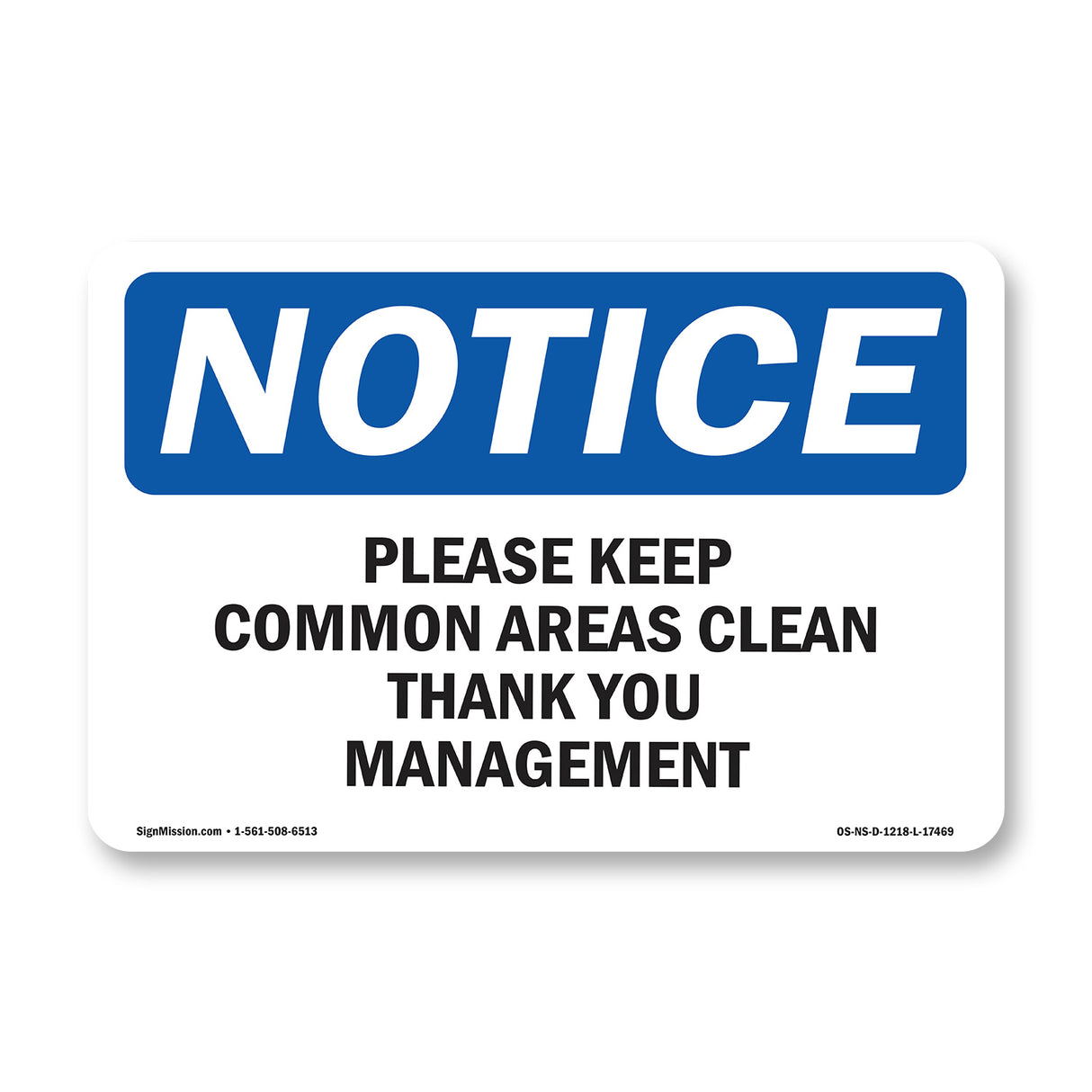 Please Keep Common Areas Clear