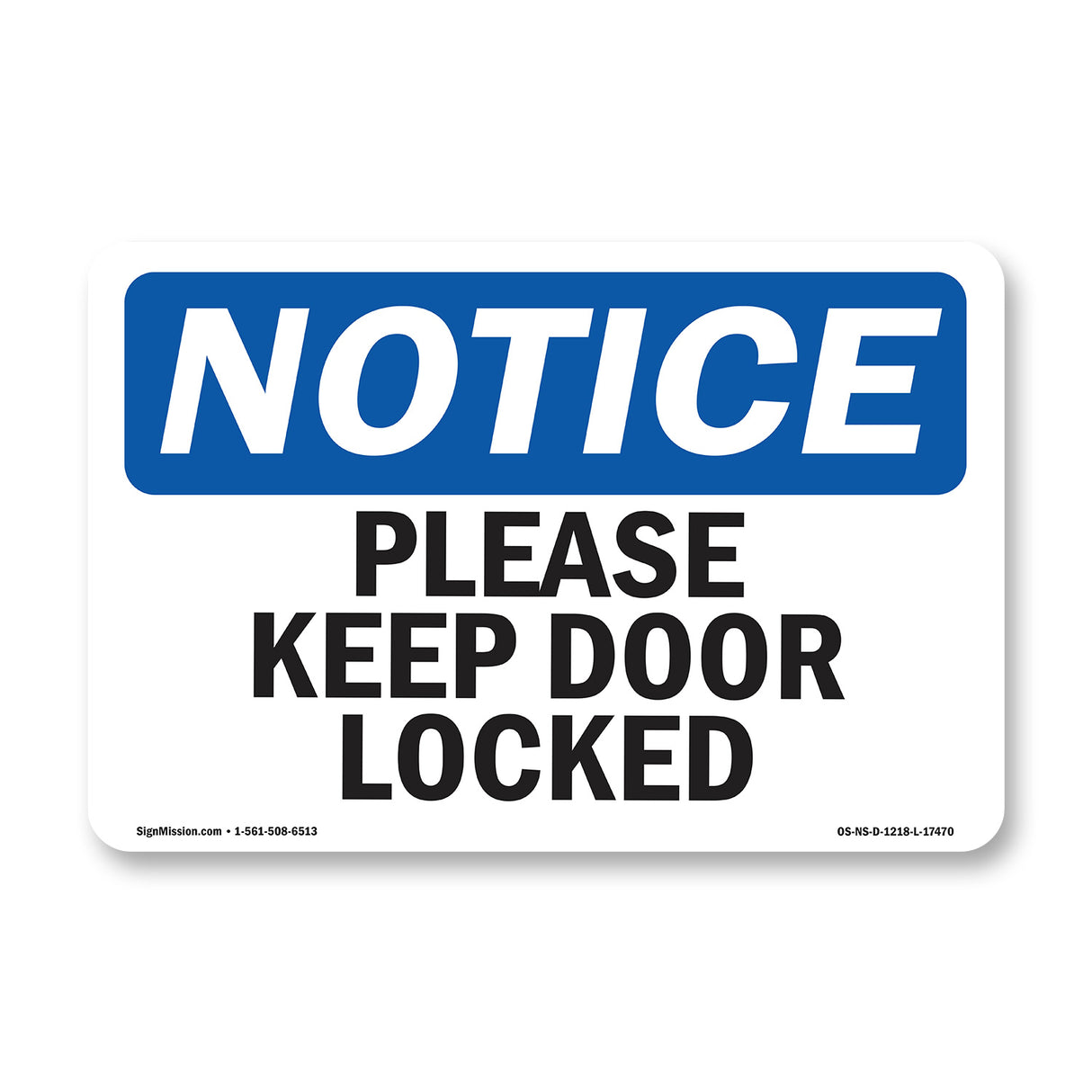 Please Keep Door Locked