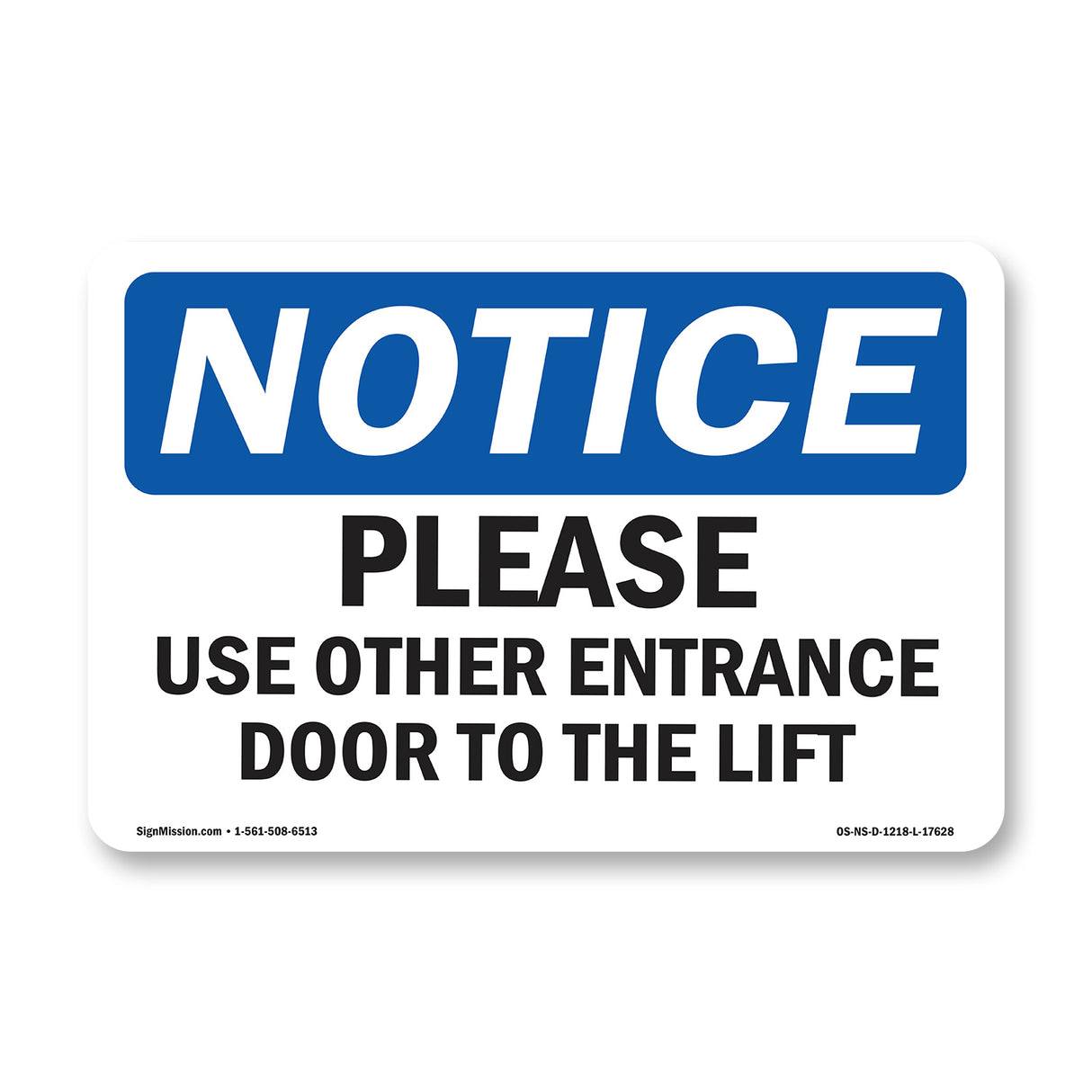 Please Use Other Entrance Door