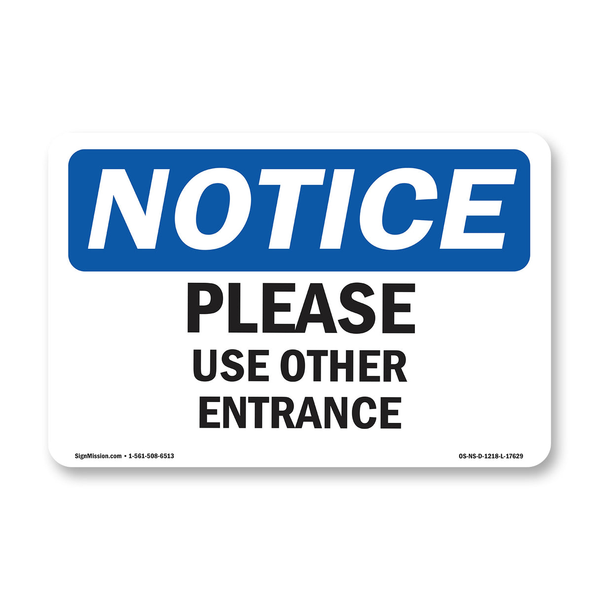 Please Use Other Entrance