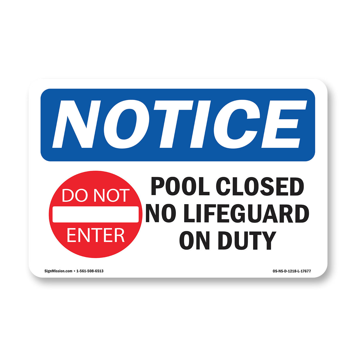 Pool Closed No Lifeguard On Duty
