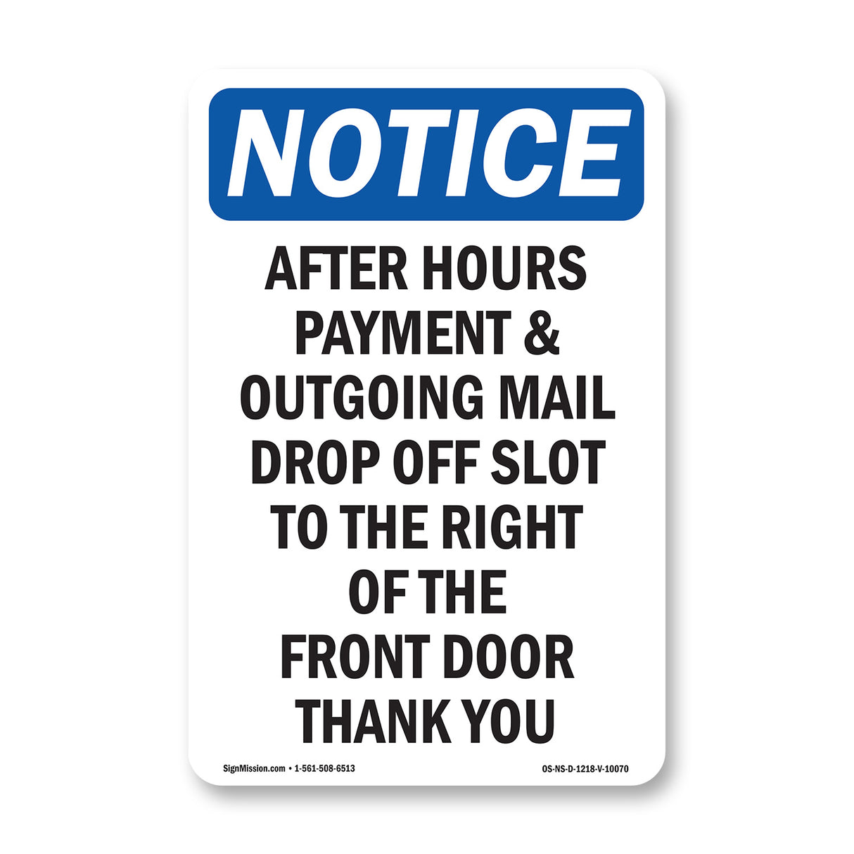 After Hours Payment & Outgoing Mail Drop