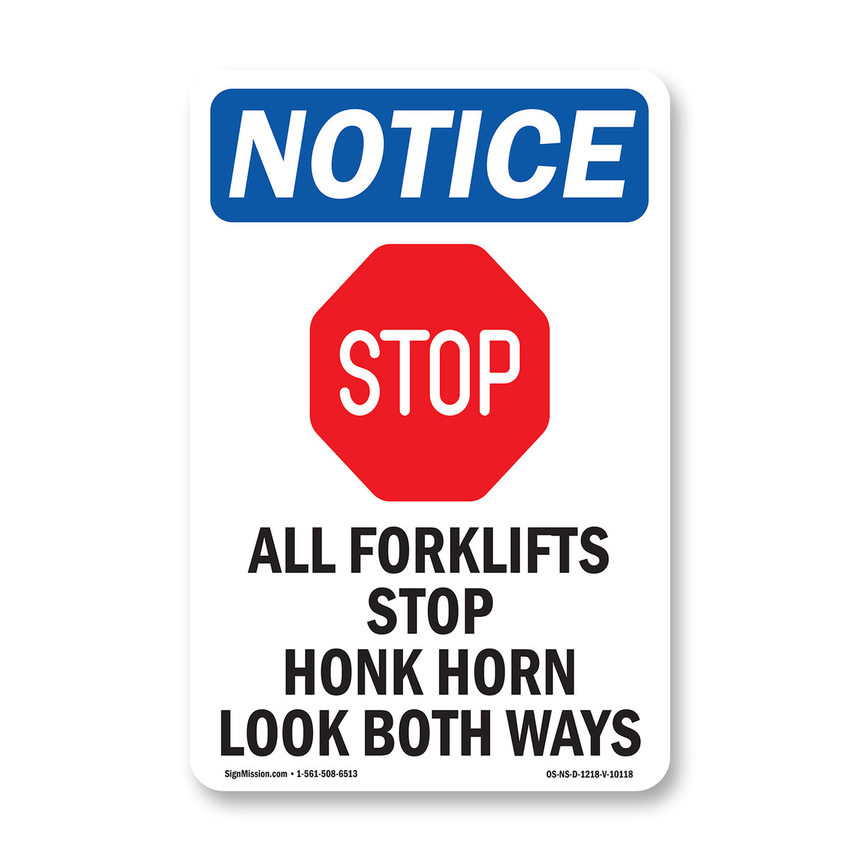 All Forklifts Stop Honk Horn