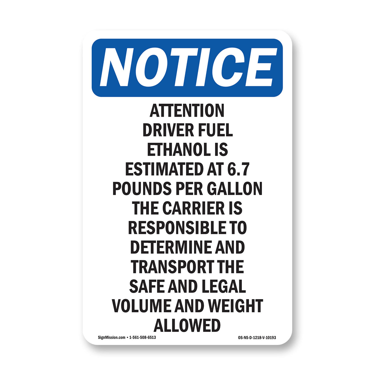 Attention Driver Fuel Ethanol Is Estimated