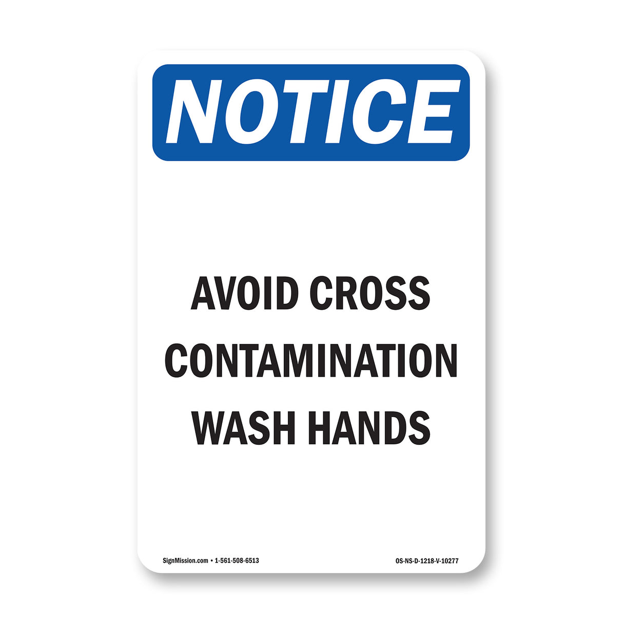 Avoid Cross Contamination Wash Hands