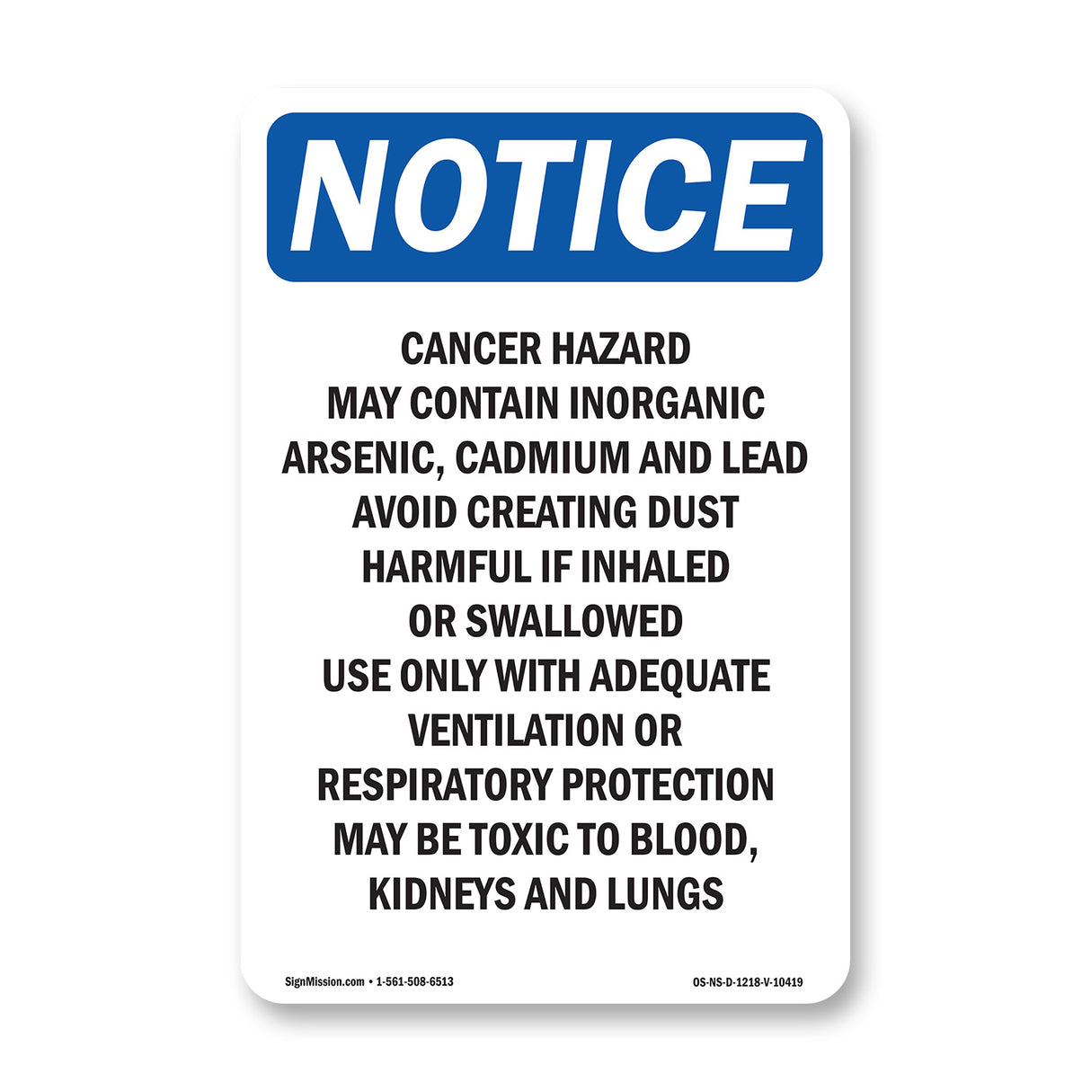Cancer Hazard May Contain Inorganic Arsenic,