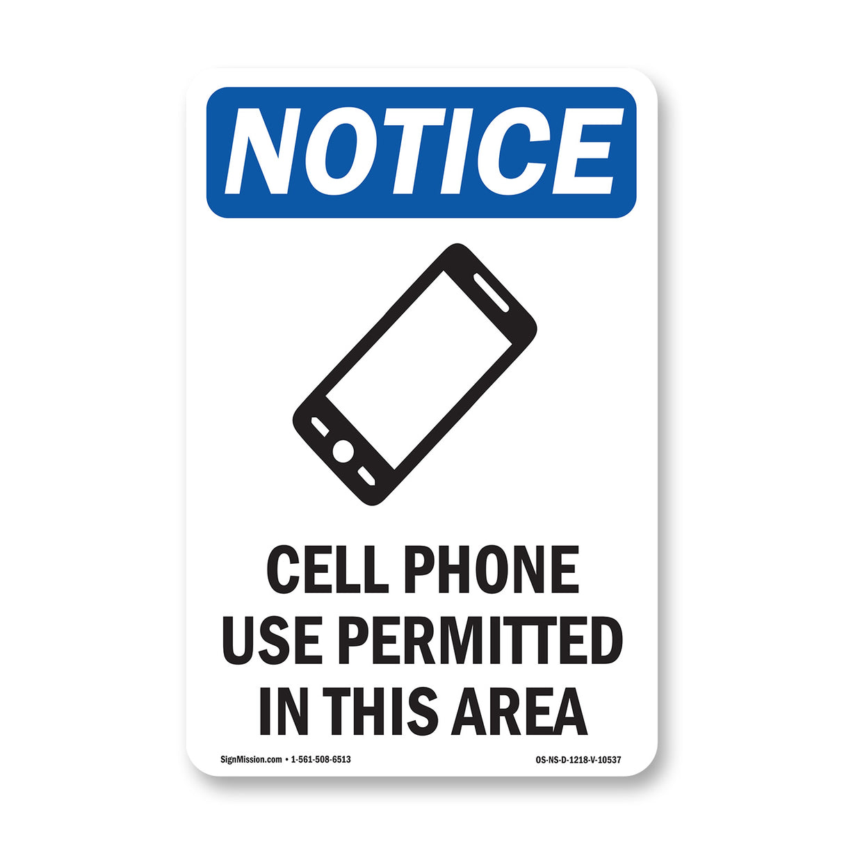 Cell Phone Use Permitted