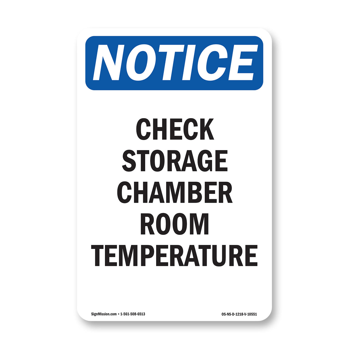 Check Storage Chamber Room Temperature