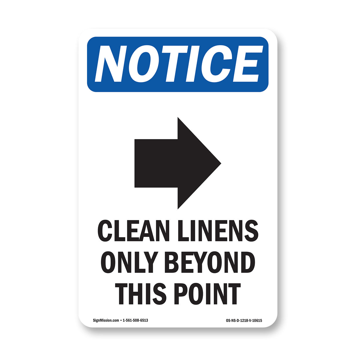 Clean Linens Only Beyond This