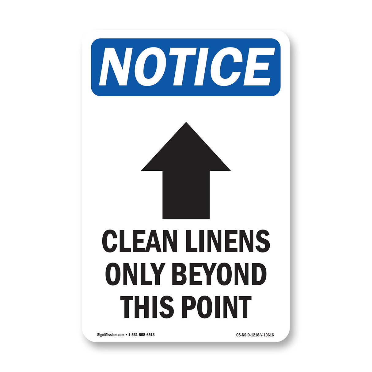 Clean Linens Only Beyond This