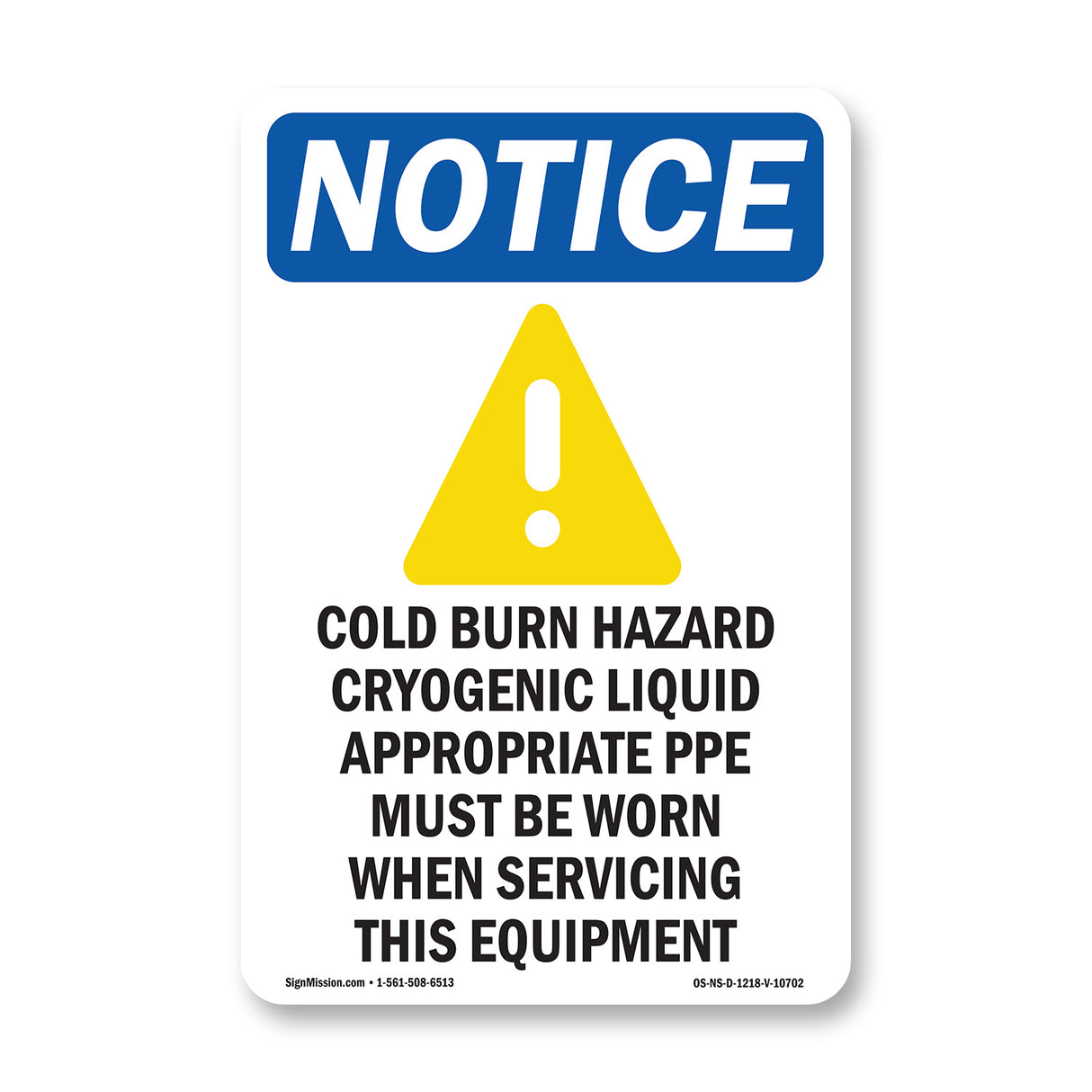 Cold Burn Hazard Cryogenic Liquid