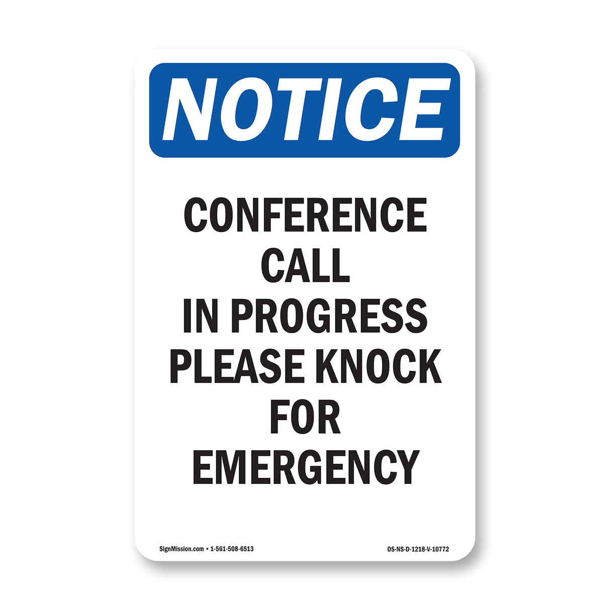 Conference Call In Progress Please Knock