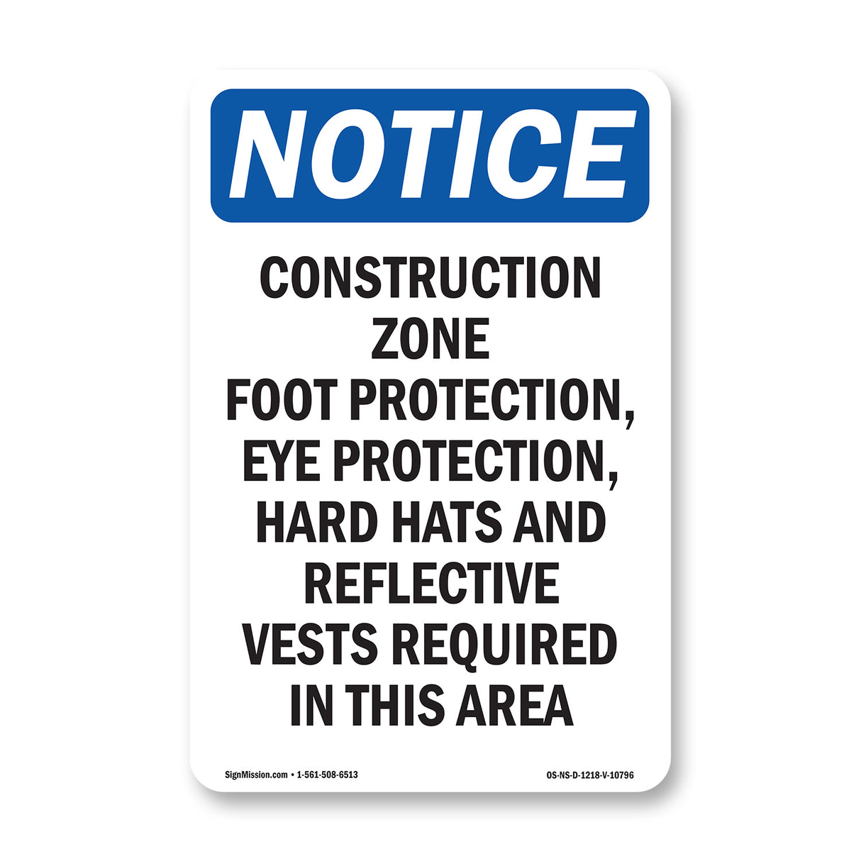 Work Zone Foot Protection, Eye Protection,