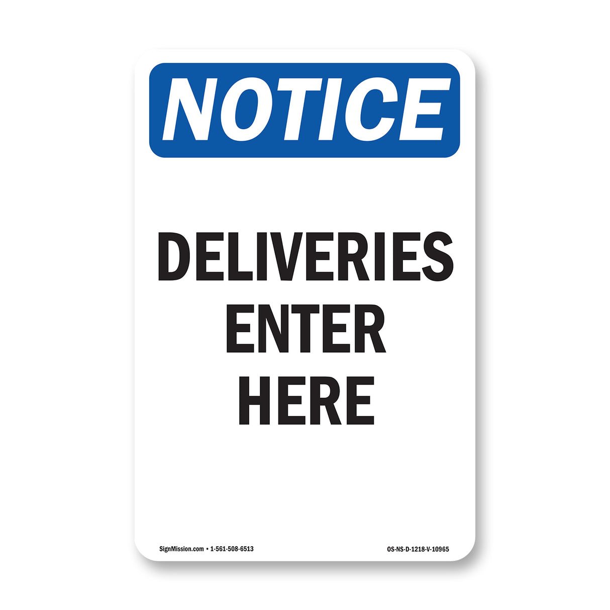 Deliveries Enter Here