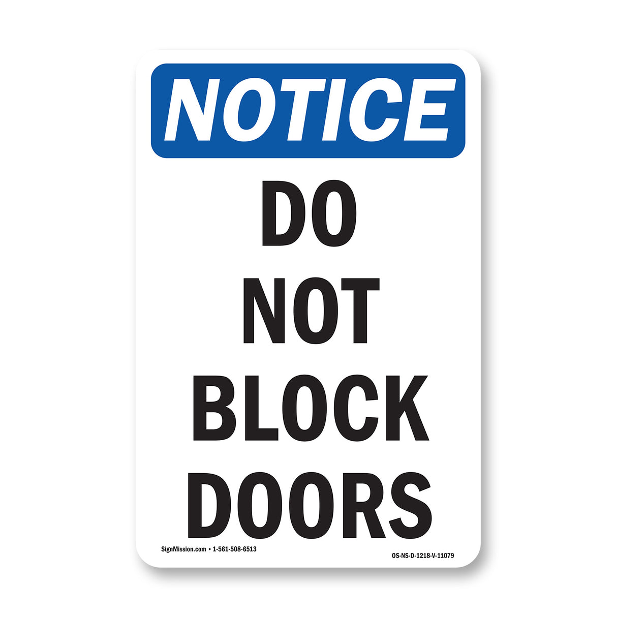 Do Not Block Doors