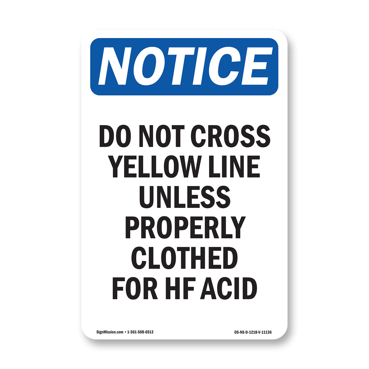 Do Not Cross Yellow Line Unless Properly