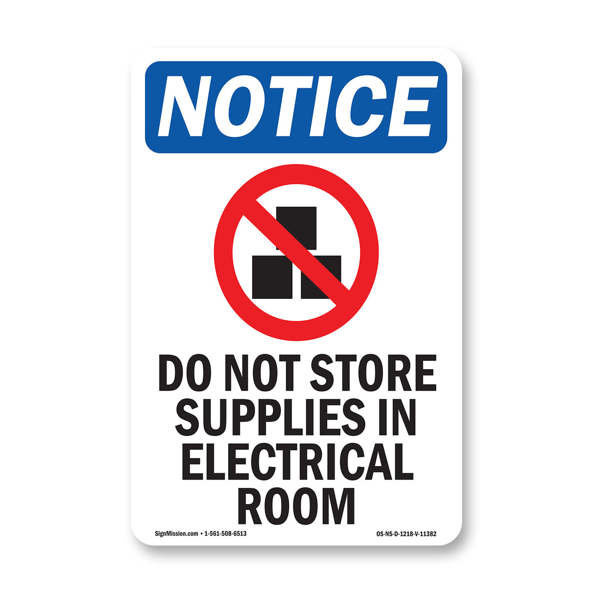 Do Not Store Supplies In Electrical