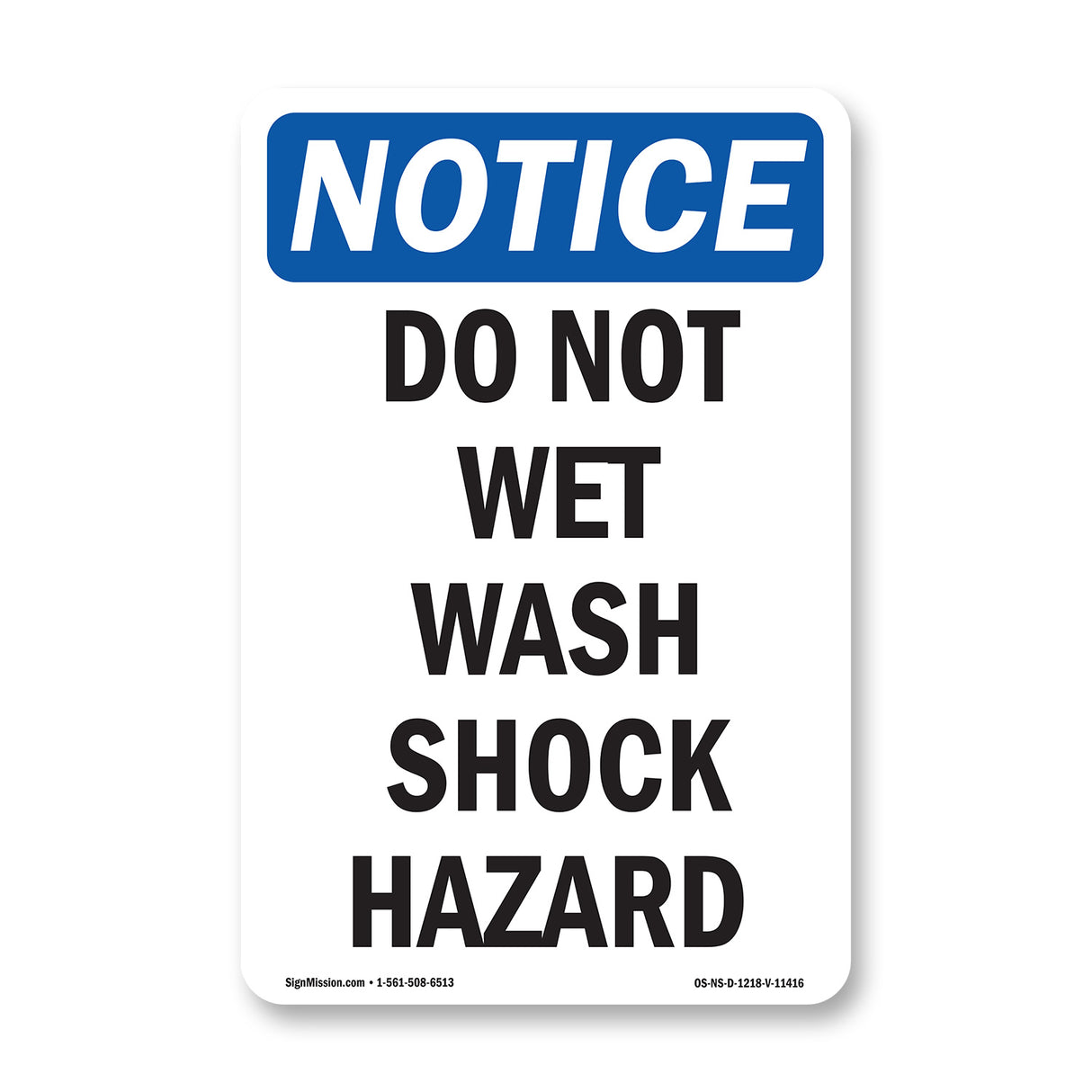 Do Not Wet Wash Shock Hazard
