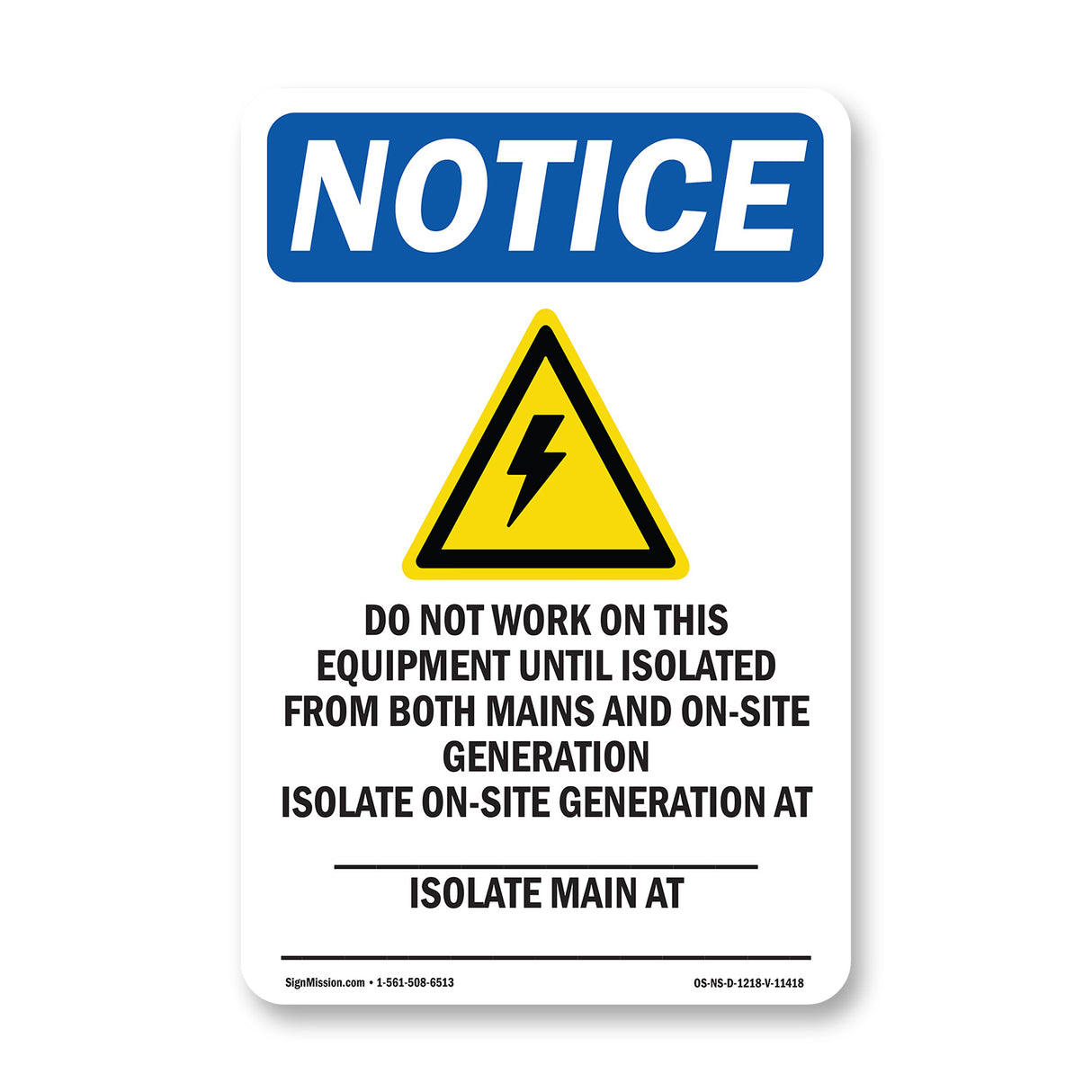 Do Not Work On This Equipment