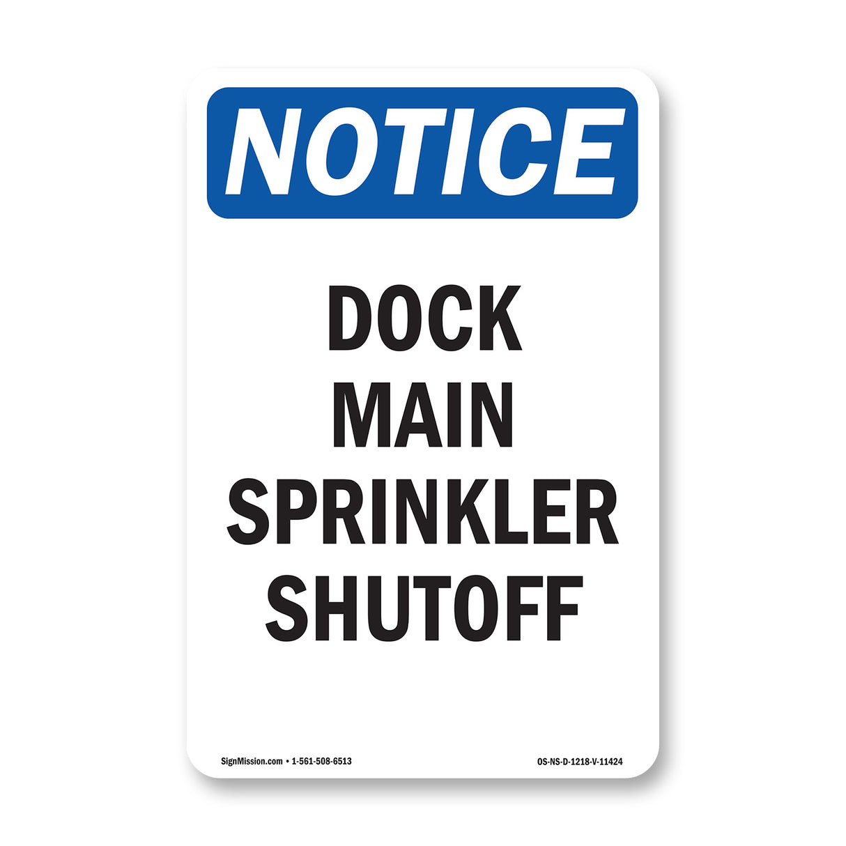 Dock Main Sprinkler Shutoff