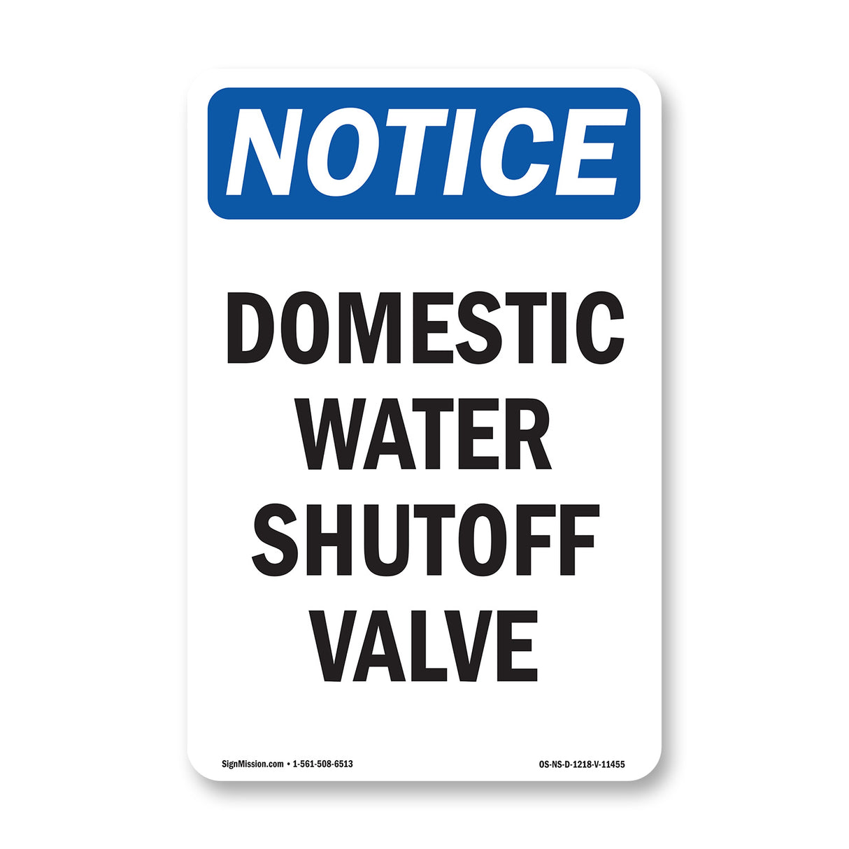 Domestic Water Shutoff Valve