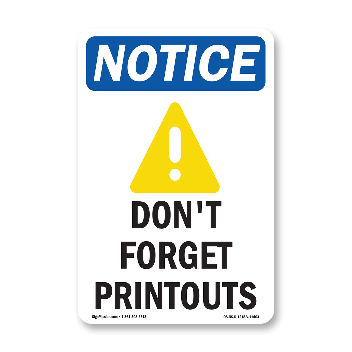 Don't Forget Printouts