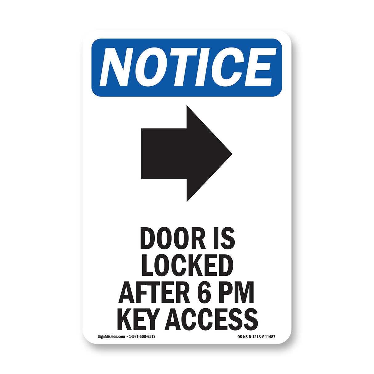 Door Is Locked After 6 Pm Key