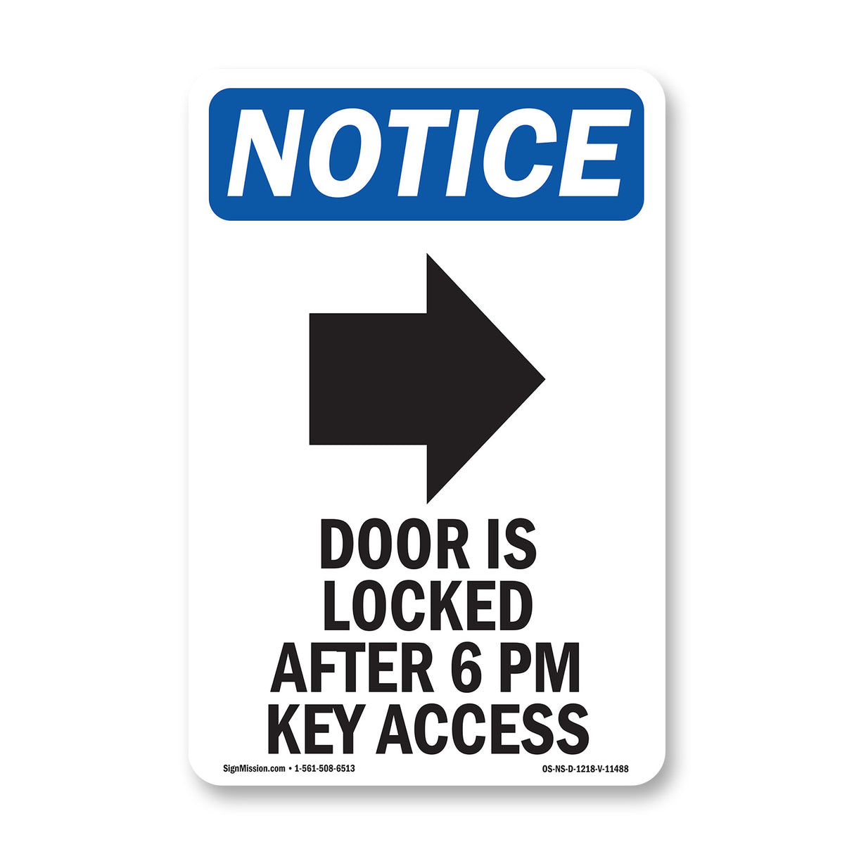 Door Is Locked After 6 Pm Key