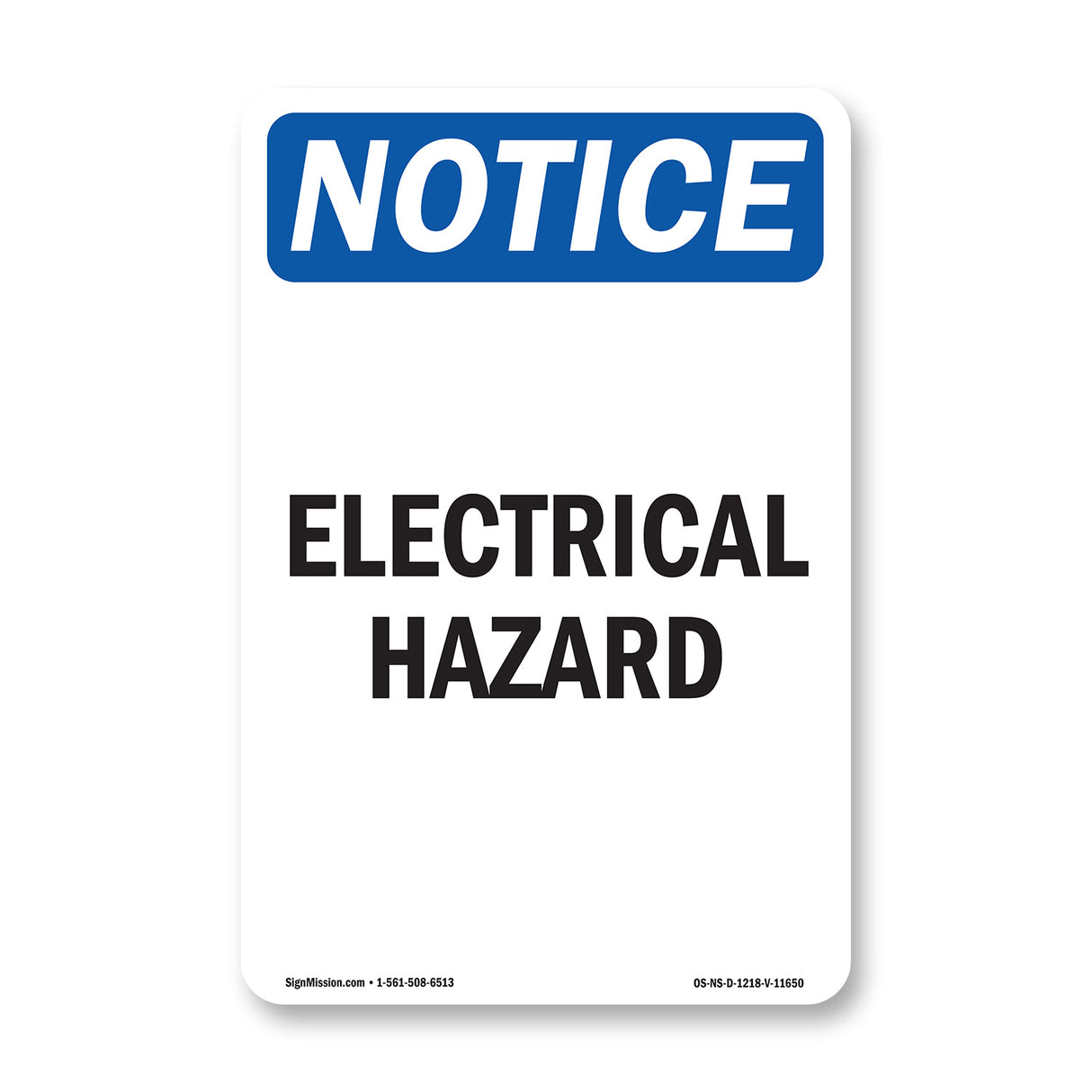 Electrical Hazard Sign