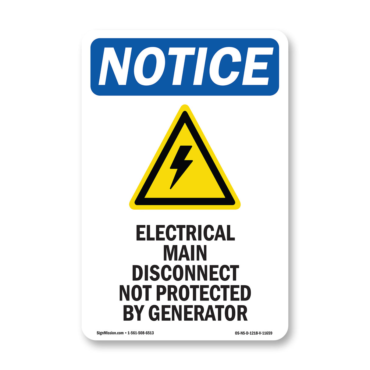 Electrical Main Disconnect Not