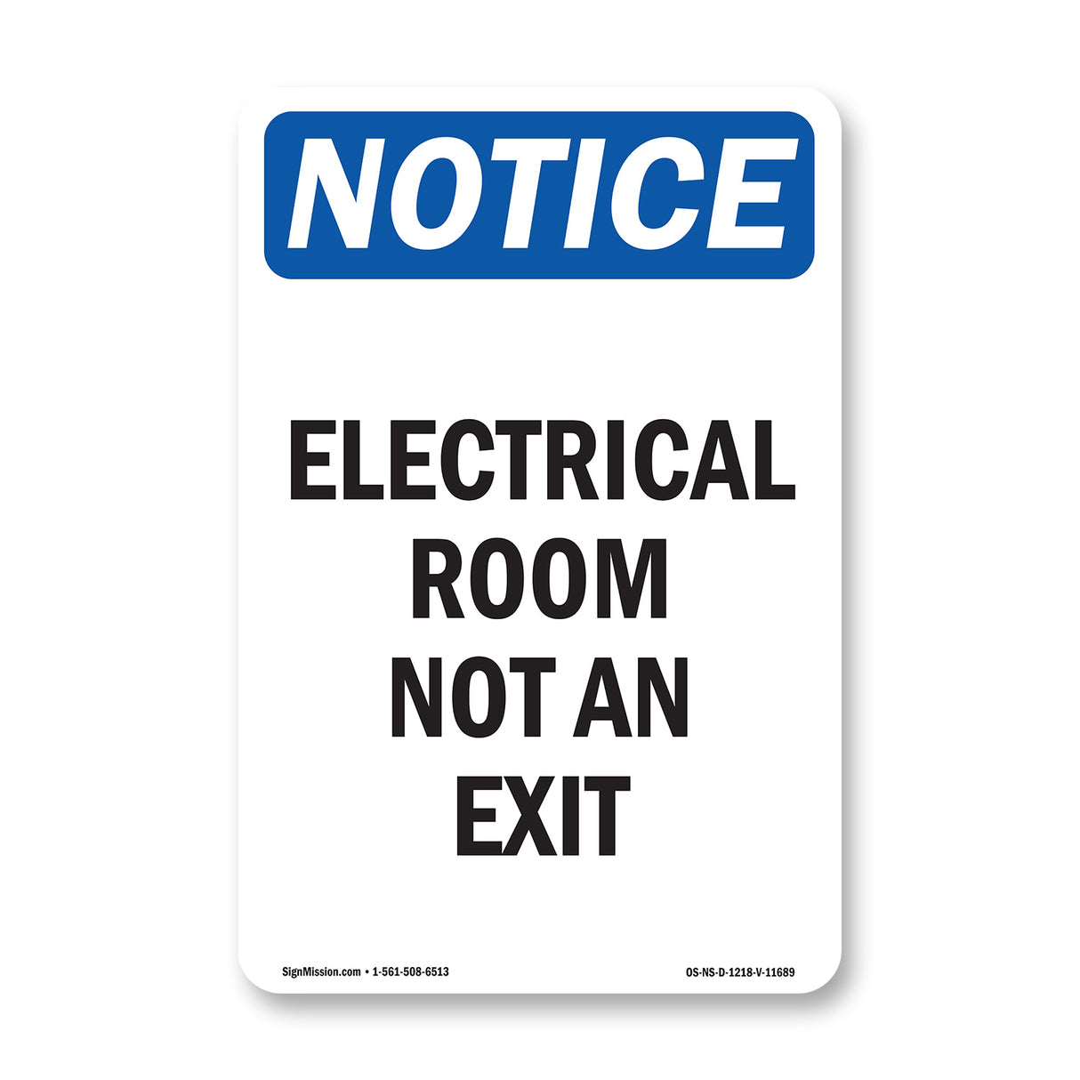 Electrical Room Not An Exit Sign