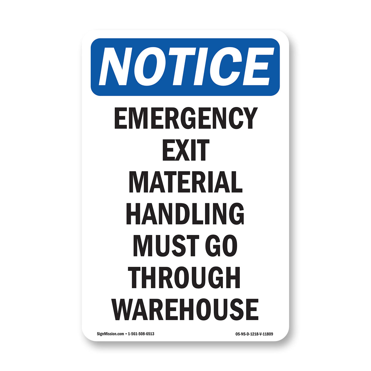 Emergency Exit Material Handling Must Go