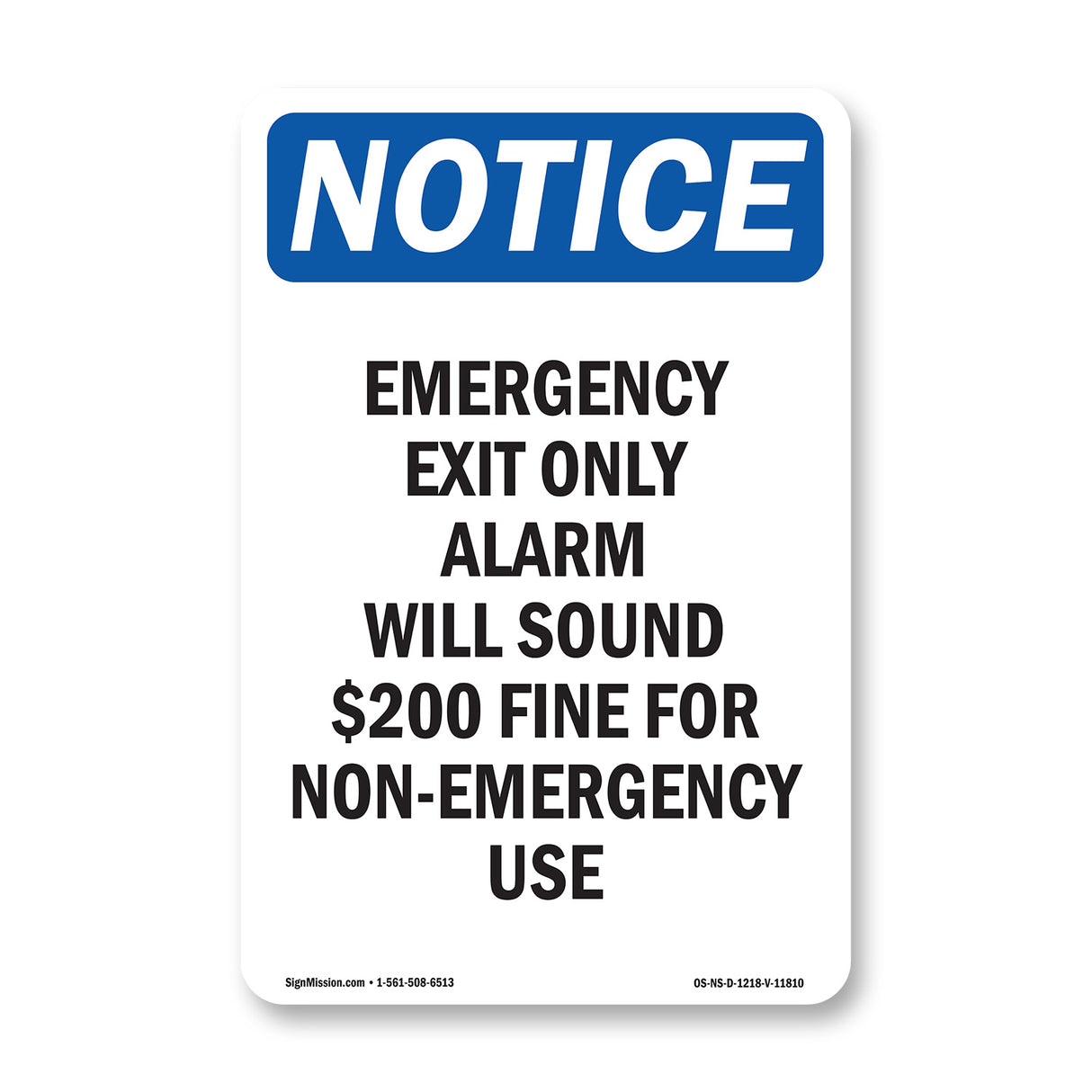 Emergency Exit Only Alarm Will