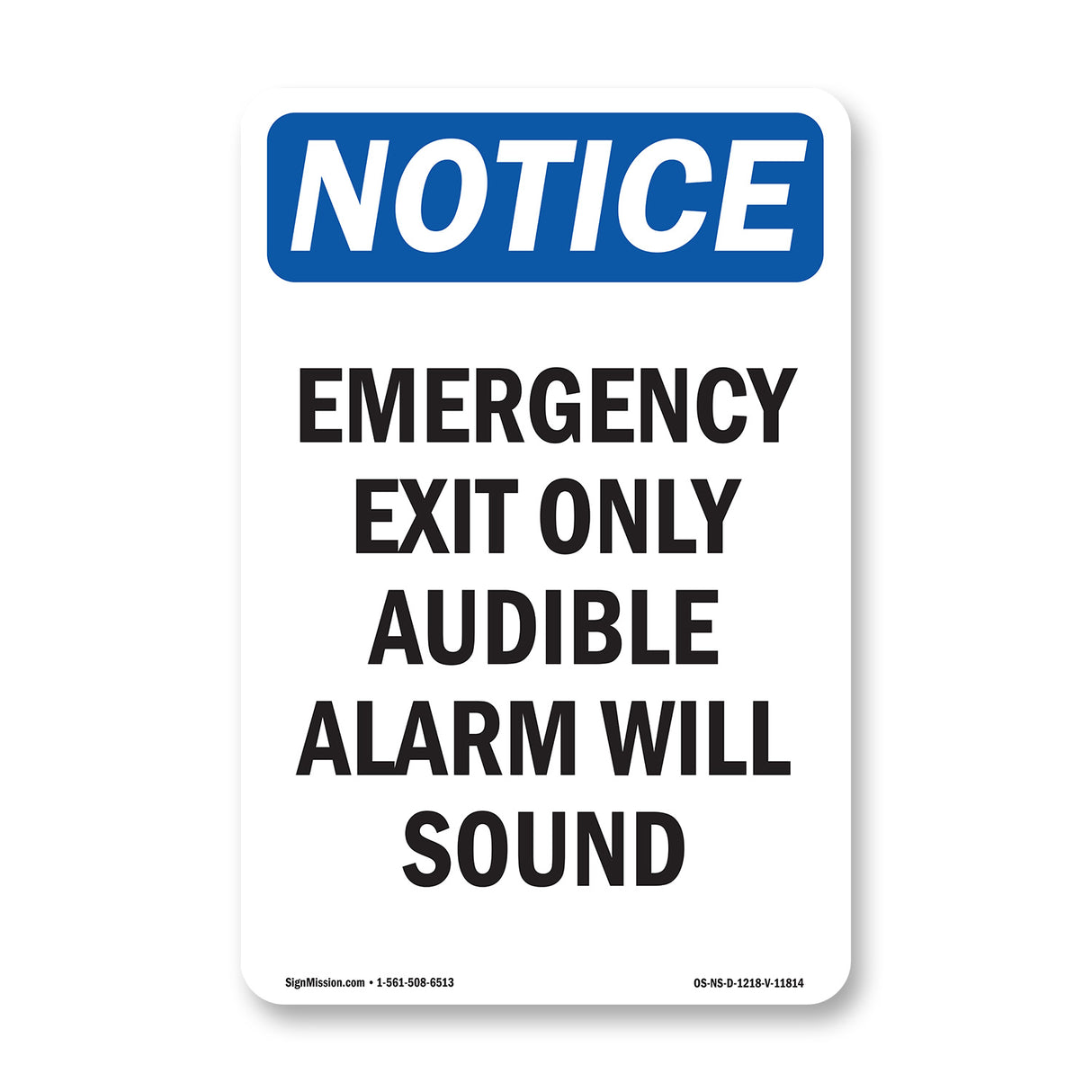 Emergency Exit Only Audible Alarm