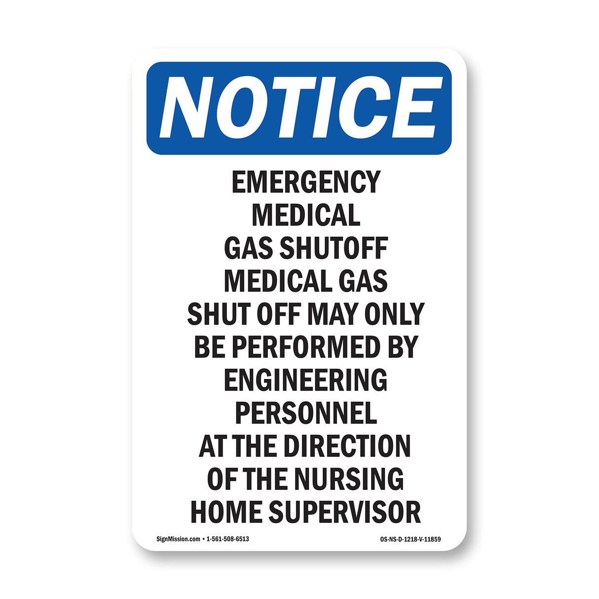 Emergency Medical Gas Shutoff Medical Gas