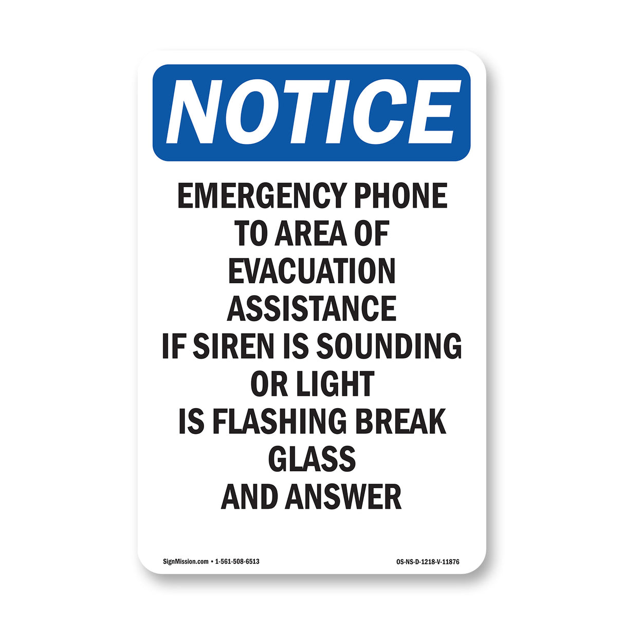Emergency Phone To Area Of Evacuation Assistance