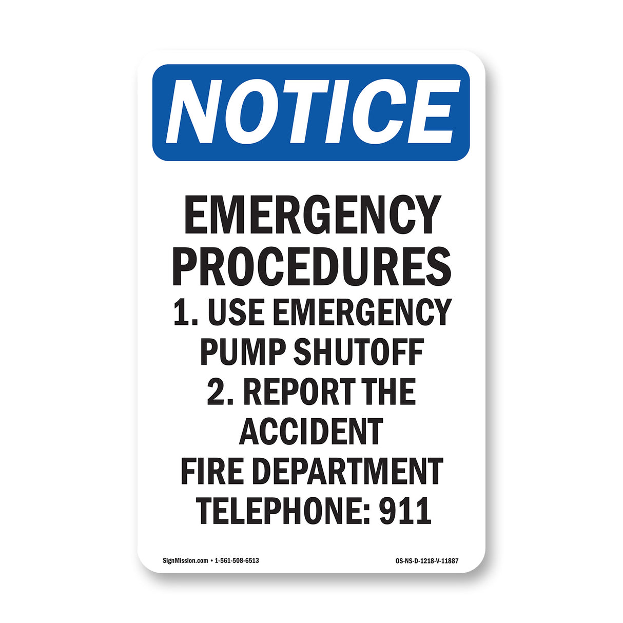 Emergency Procedures 1. Use Emergency Pump