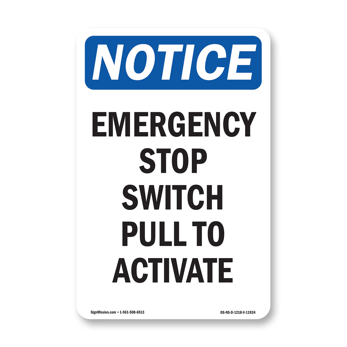 Emergency Stop Switch Pull To Activate